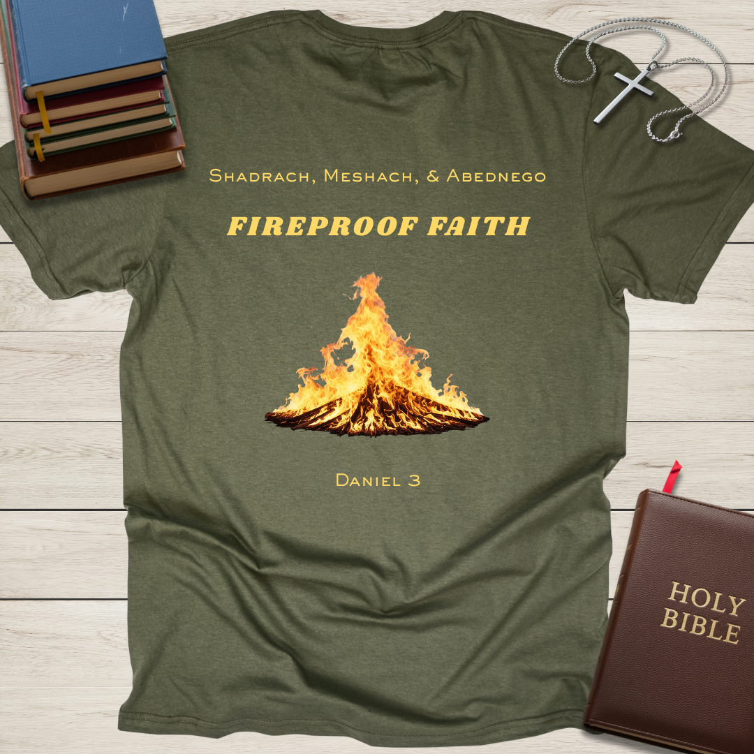 Shadrach, Meschach, & Abednego: Fireproof Faith T-Shirt